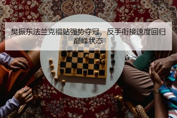 樊振东法兰克福站强势夺冠，反手衔接速度回归巅峰状态